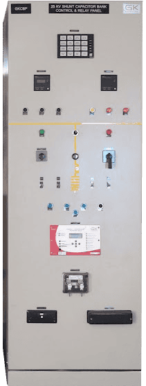 25kv shunt capacitor bank control and relay panel panel